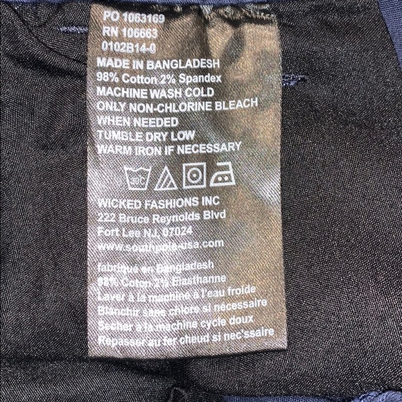 Men’s Blue Skinny Straight Leg Pants - Picture 10 of 10